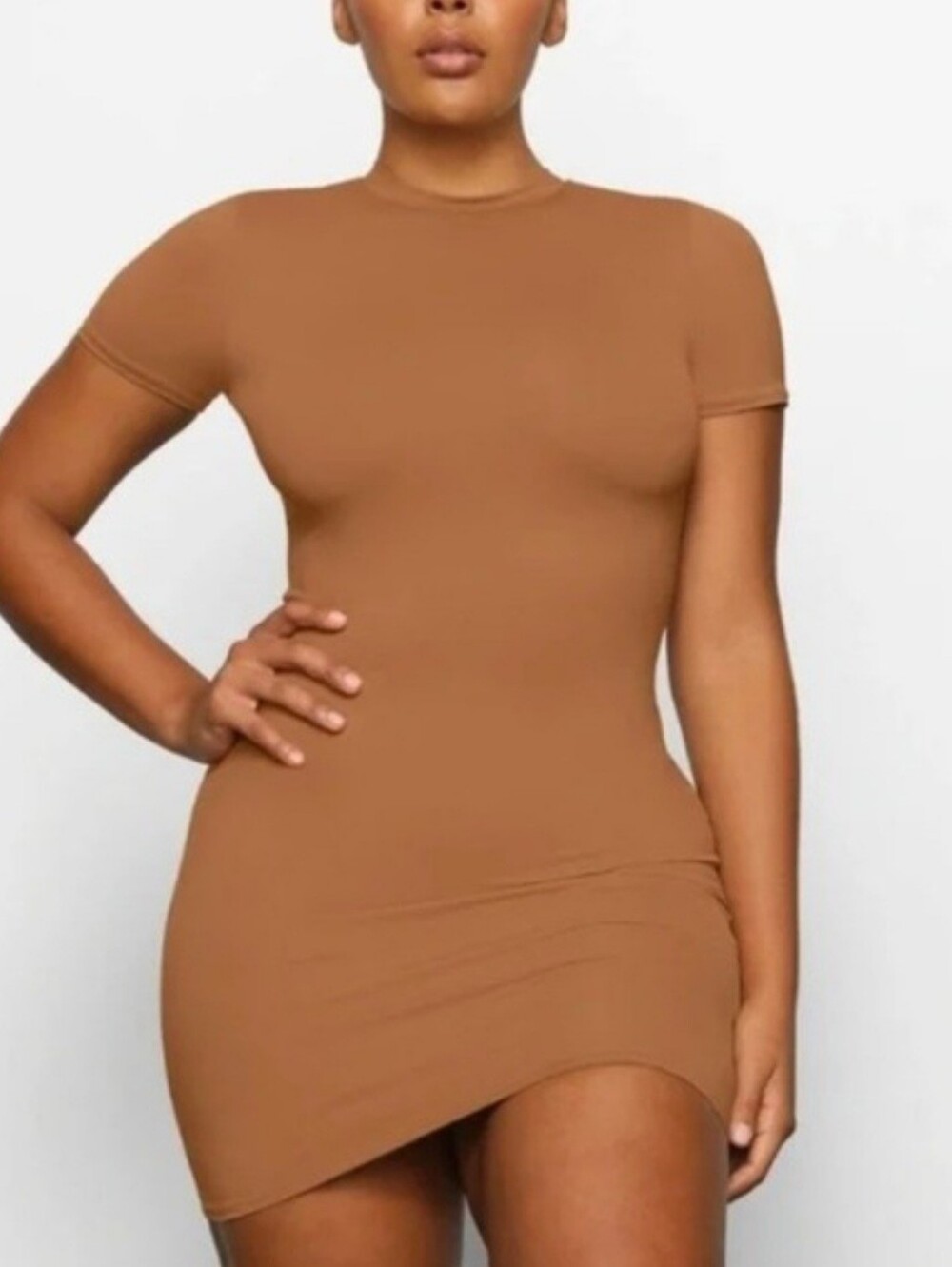 NWT SKIMS signature recycled swim dress almond shapewear resortwear beachy 2x